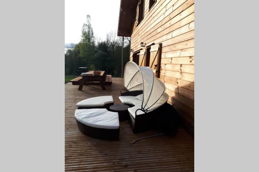 Chalet Des Charbonniers Avec Etang แซงต์-มอริซ-ซูร์-โมแซล ภายนอก รูปภาพ
